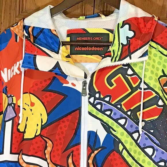 Members Only x Nickelodeon Rugrats Snorkel Jacket Unisex L Hoodie Windbreaker - Picture 4 of 12